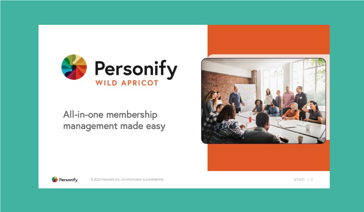 Presentation to the Board Wild Apricot